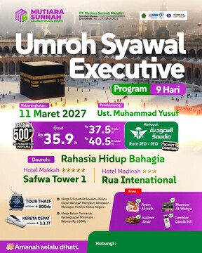 UMROH SYAWAL EXECUTIVE 11 MARET 2027