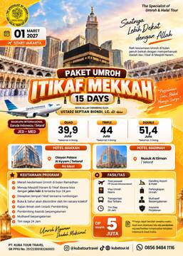 PAKET UMROH ITIKAF MEKKAH – 15 DAYS