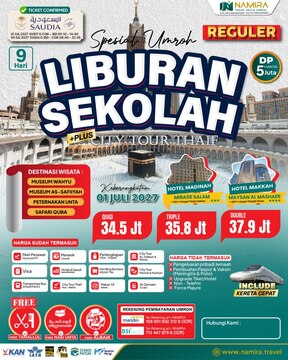 PAKET UMROH 1 JULI 2027 REGULER