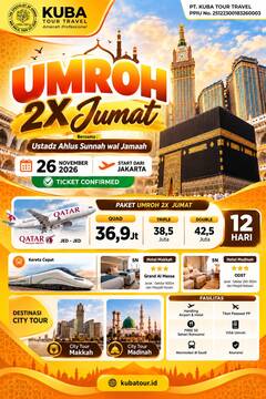 UMROH 2X JUMAT - 12 D - 26 NOVEMBER 2026 