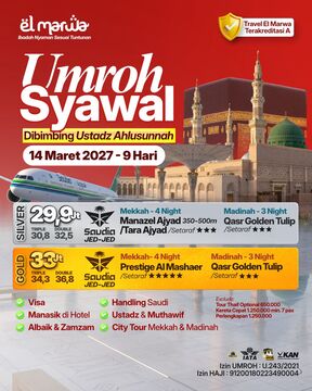 UMROH SYAWAL 14 MARET 2027