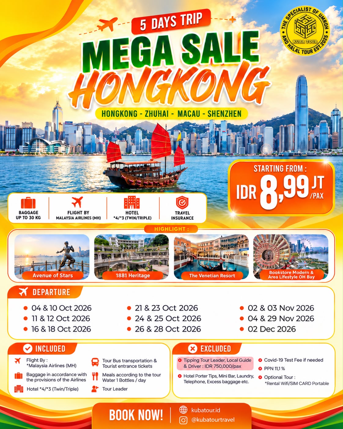 MEGA SALE HONGKONG – 5 DAYS –  29 NOVEMBER 2026
