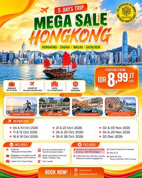 MEGA SALE HONGKONG – 5 DAYS –  29 NOVEMBER 2026