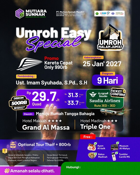 UMROH EASY SPESIAL 25 JANUARI 2027
