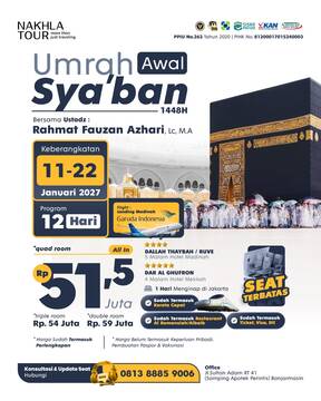 UMROH AWAL SYA'BAN START BANJARMASIN 11 JANUARI 2026