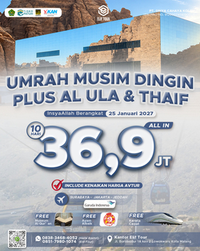 UMRAH MUSIM DINGIN PLUS AL ULA & THAIF