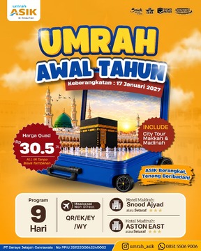 Umrah ASIK: 17 Januari 2027